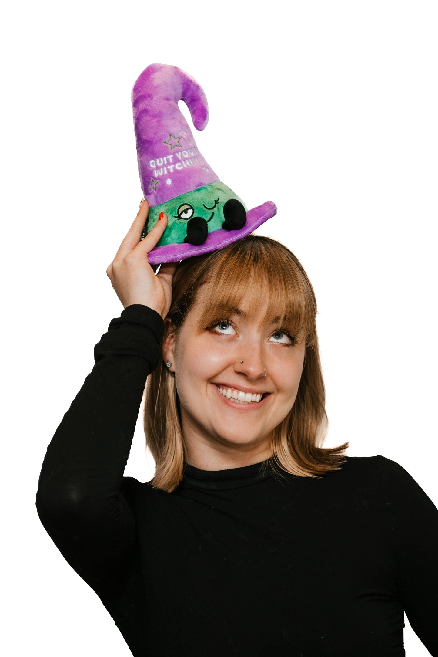 Witch Hat Quit Your Witchin Plush Toy Funny Cute Gift