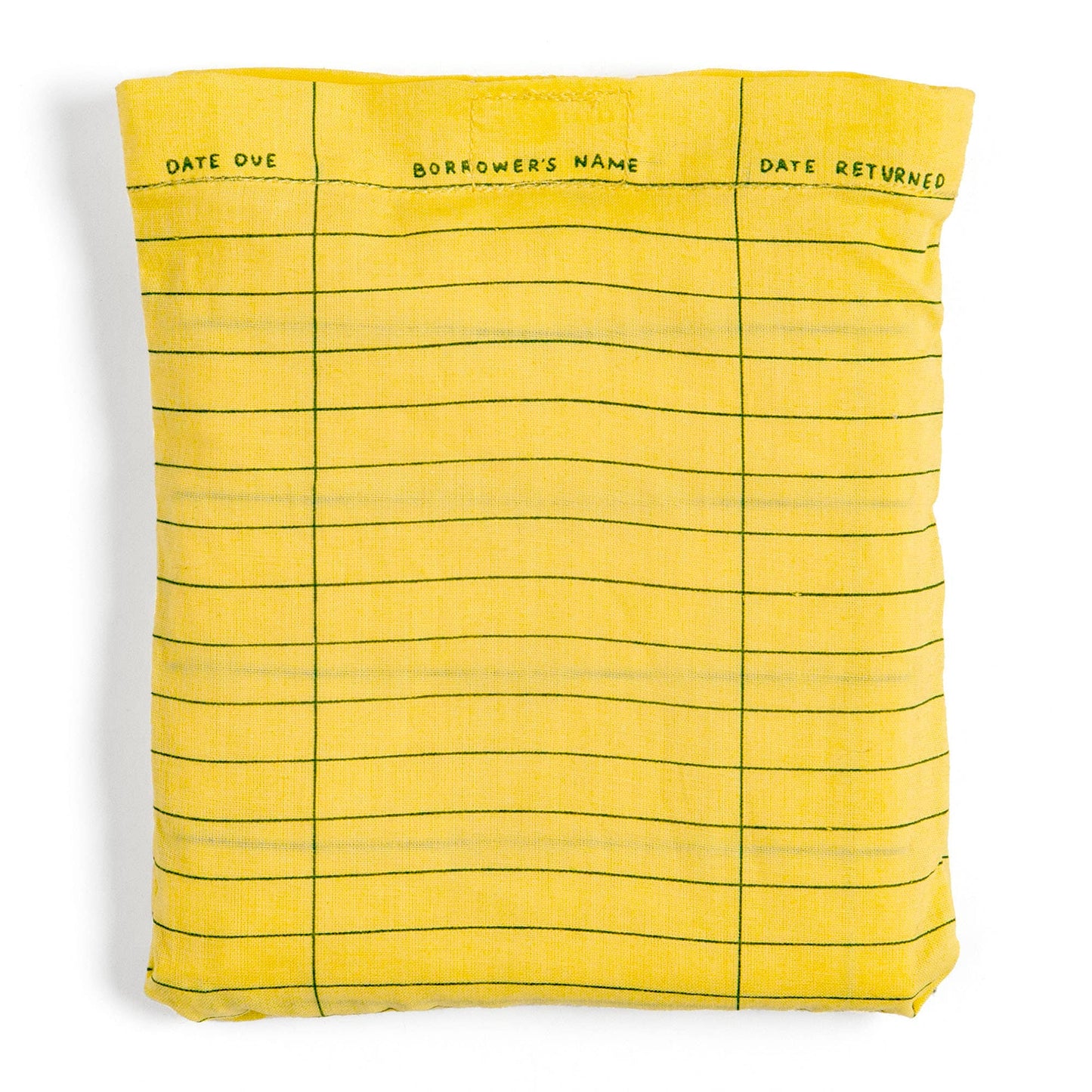 Yellow Library Card Lightweight Foldable Tote Bag