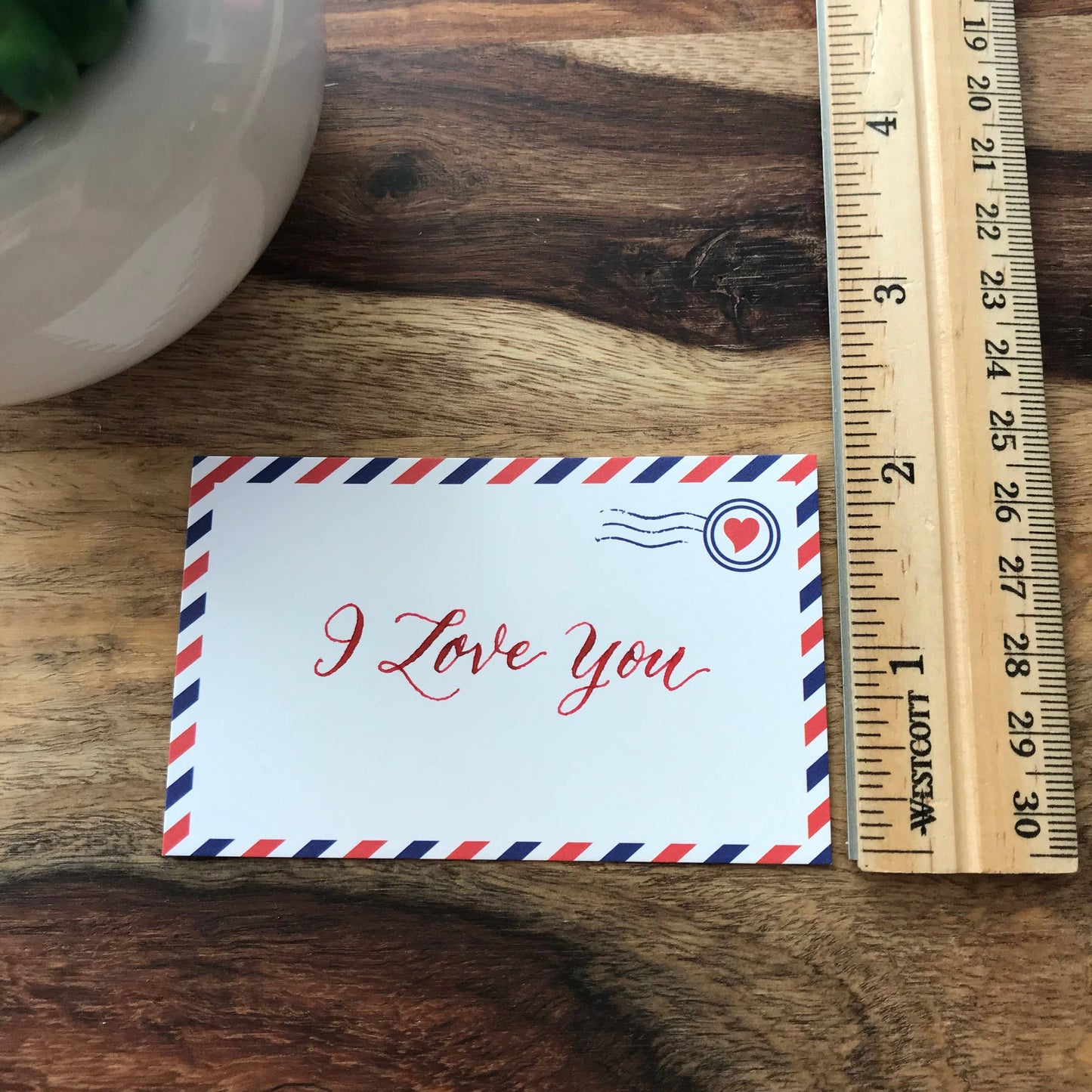 Mini Notecard Set of 60 - Airmail Envelope