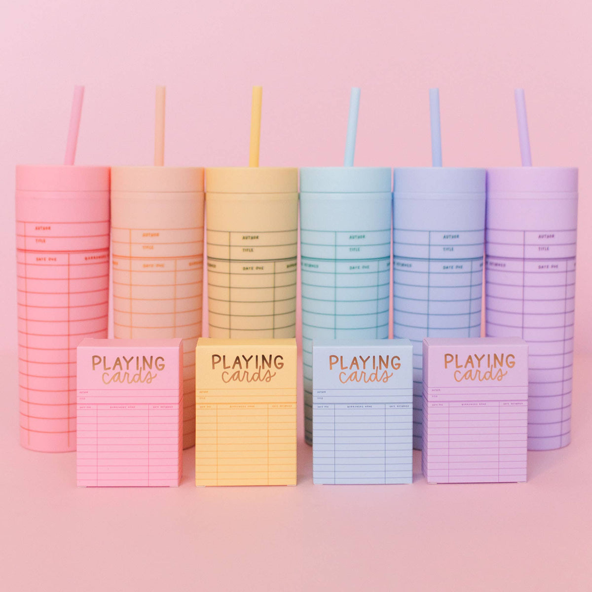 Sky Blue Library Card 16oz Tumbler