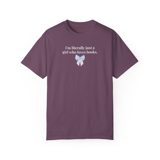 Coquette Bookish Bow T-Shirt for Romance Reader
