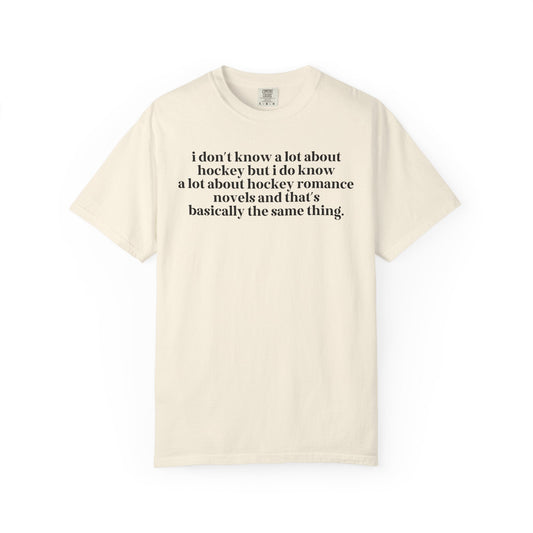 Silly Hockey Romance Reader Tee Shirt