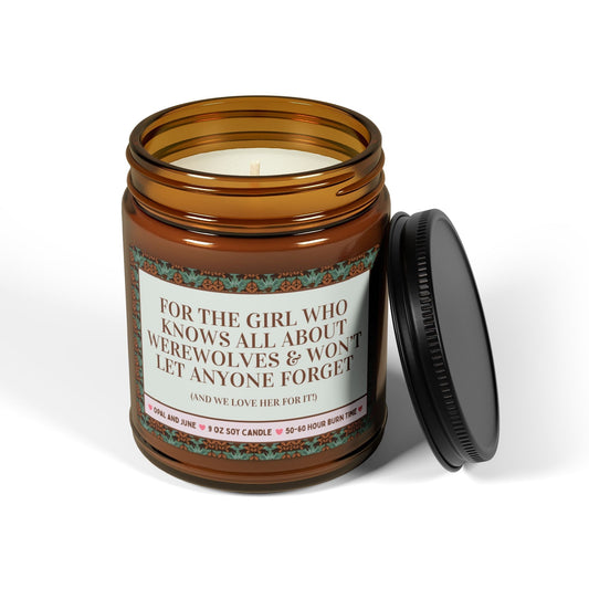 Werewolf Romance Book Lover Candle