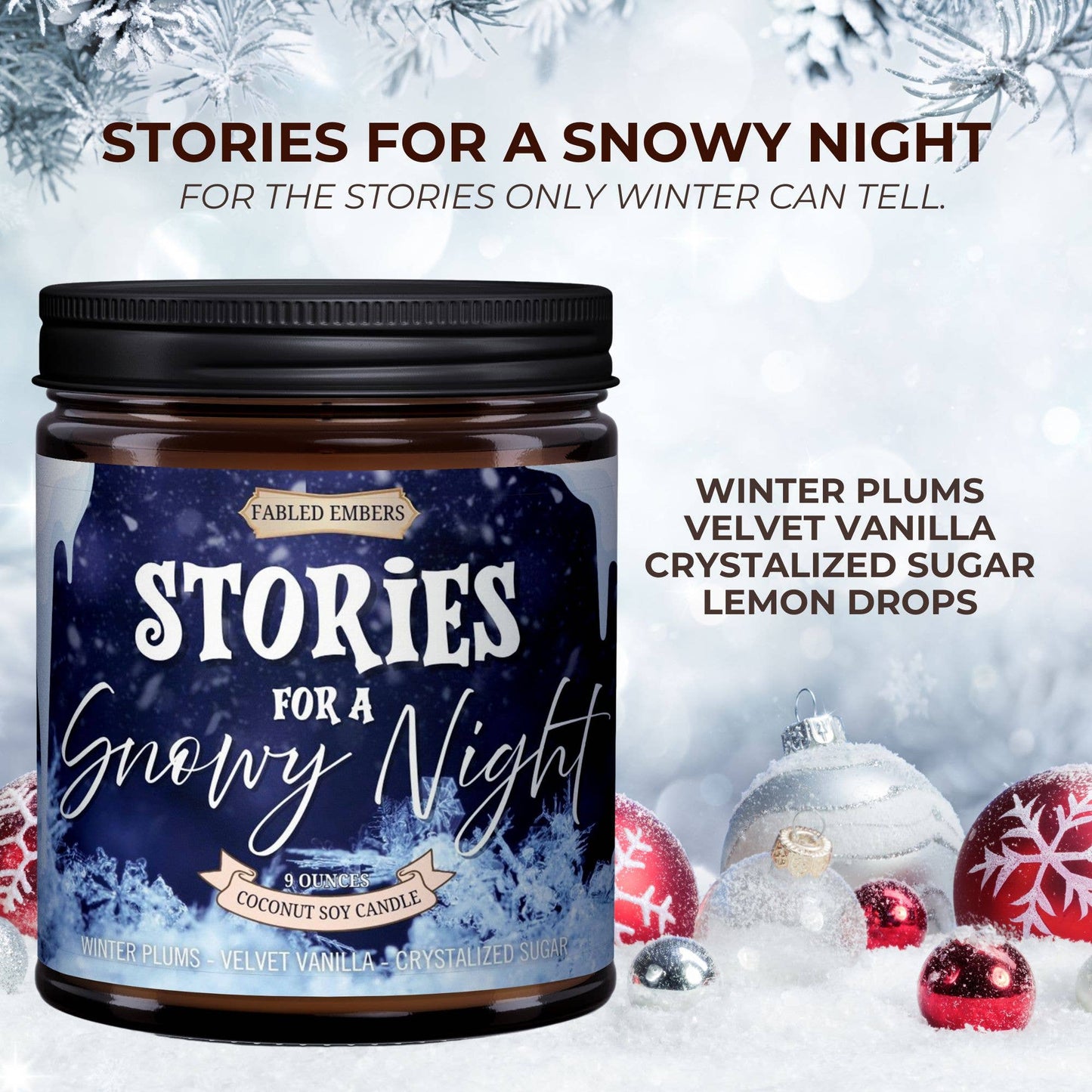 WINTER - STORIES FOR A SNOWY NIGHT | Silent Night | Candle