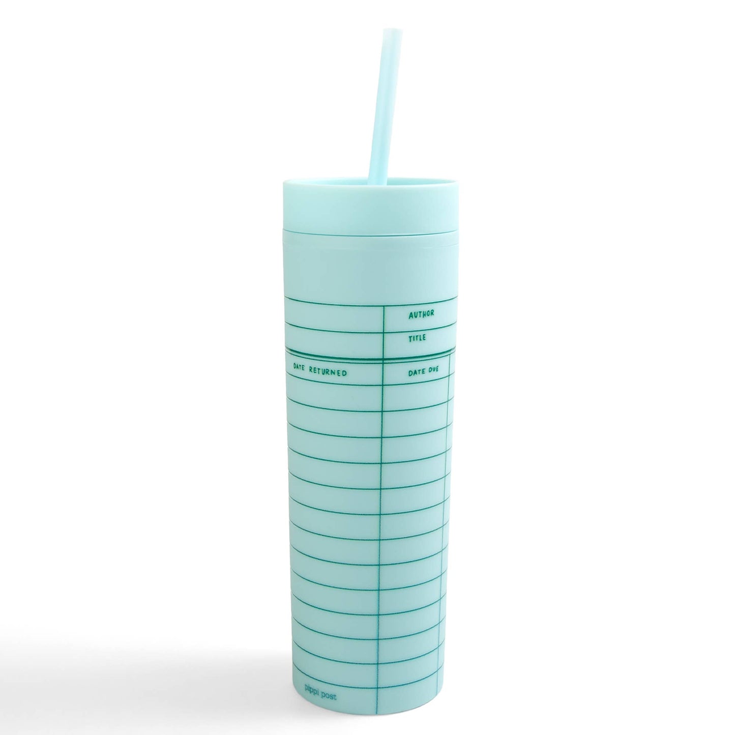 Sky Blue Library Card 16oz Tumbler