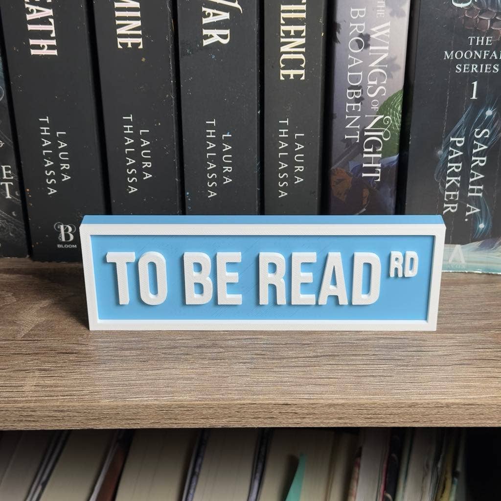 To Be Read Street Sign | Bookshelf Decor
