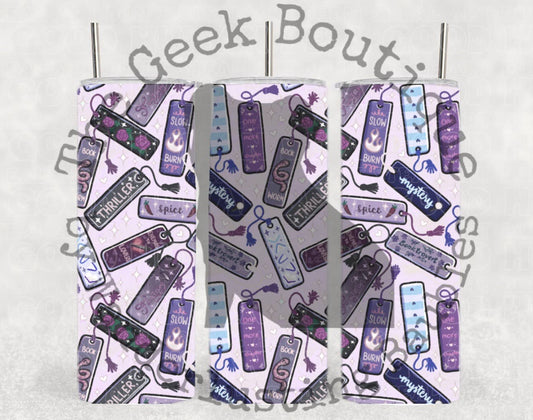 Book Tropes Bookmark Reader Thriller Spicy Bookish Tumbler
