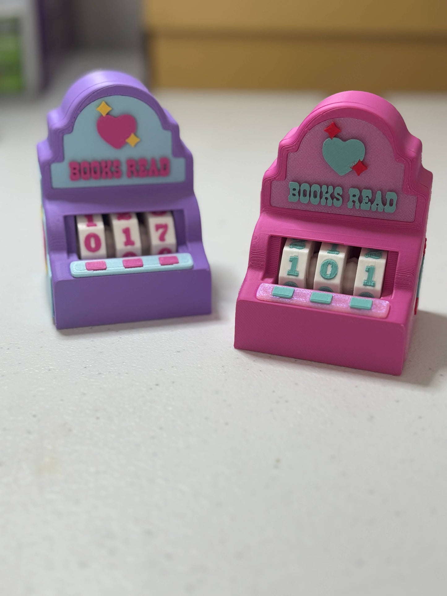 Slot Machine Themed Book Counter