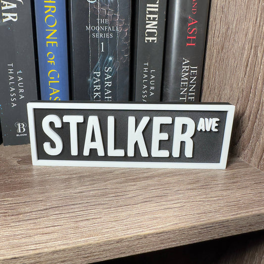 Stalker Street Sign | Bookshelf Decor