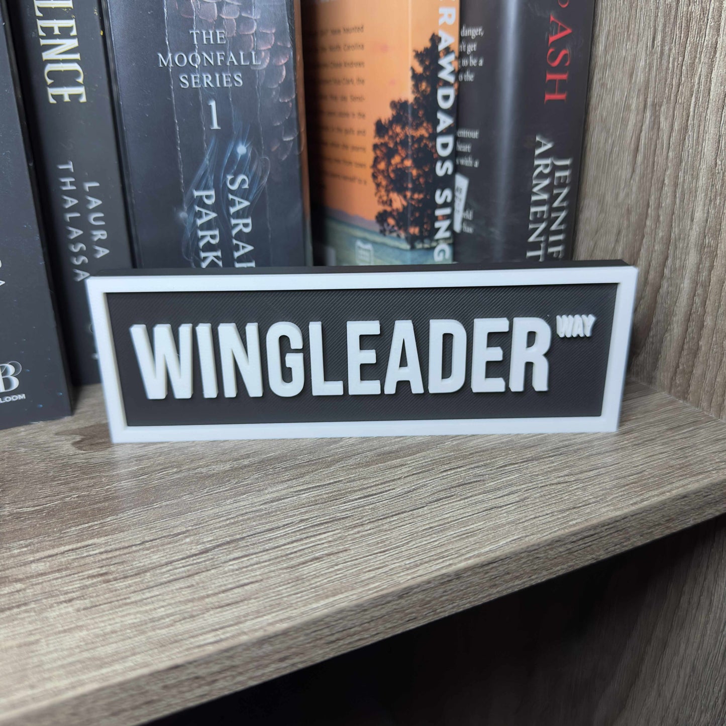 Wingleader Street Sign | Bookshelf Decor