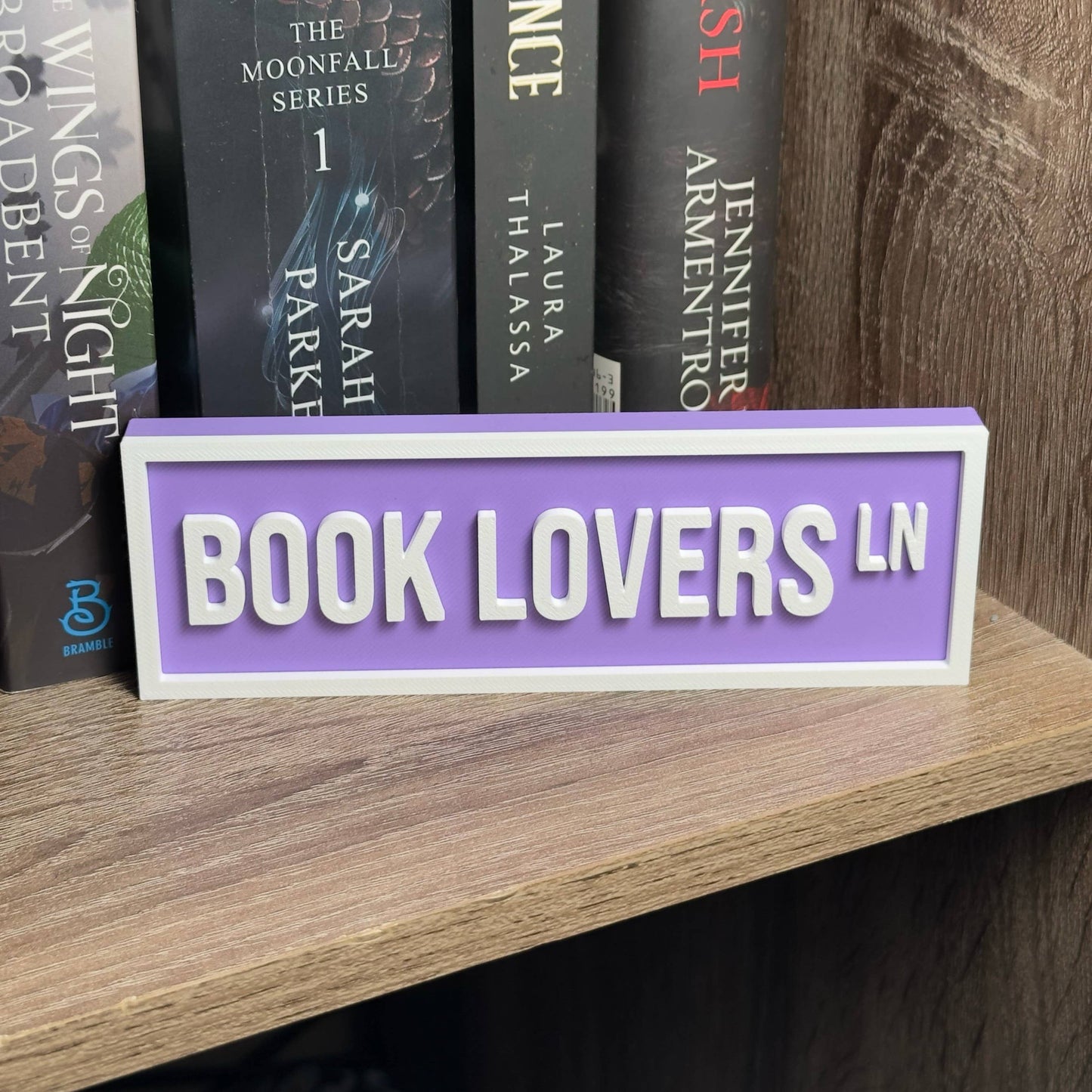 Book Lovers Street Sign | Bookshelf Decor