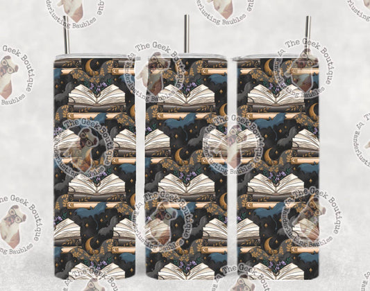 Irid Dragon & Books Clouds Fantasy Romance Collage Tumbler