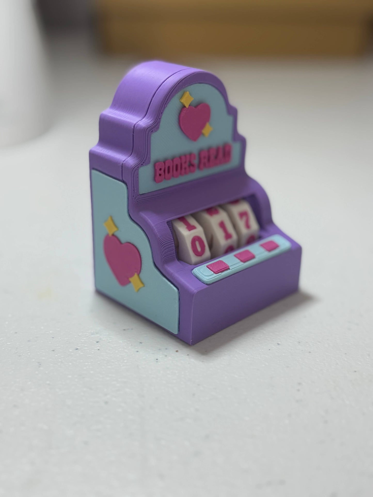 Slot Machine Themed Book Counter