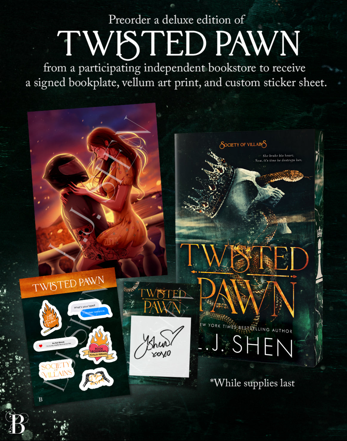 Twisted Pawn by LJ Shen (Society of Villains Book 2)