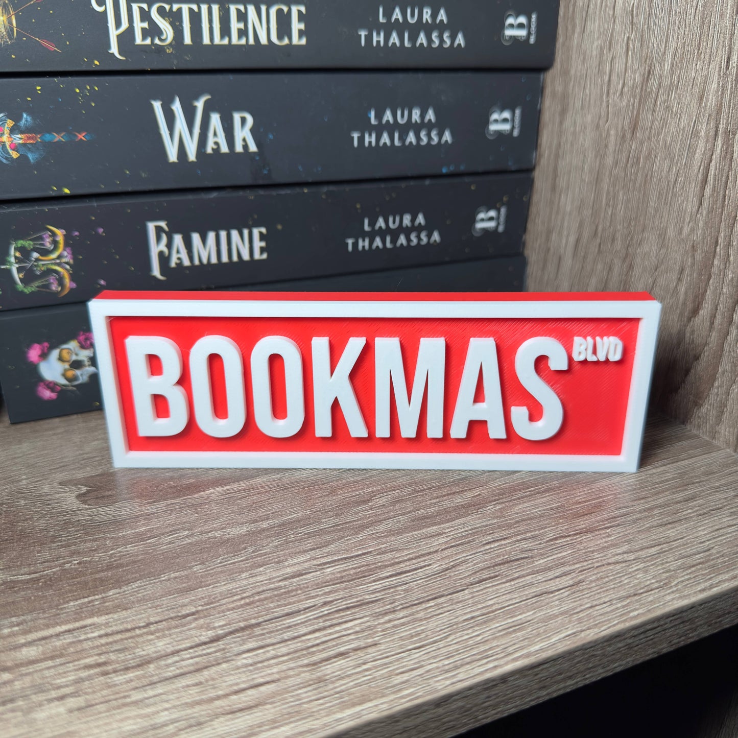 Bookmas Street Sign | Bookshelf Decor