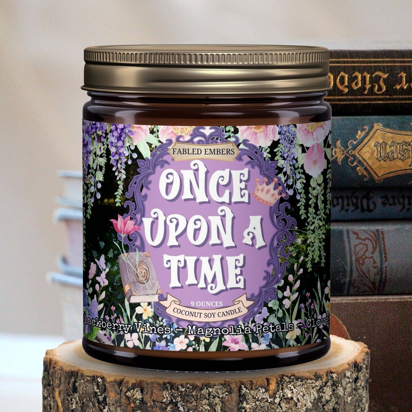 ONCE UPON A TIME 9 oz Bookish Candle | Coconut Soy