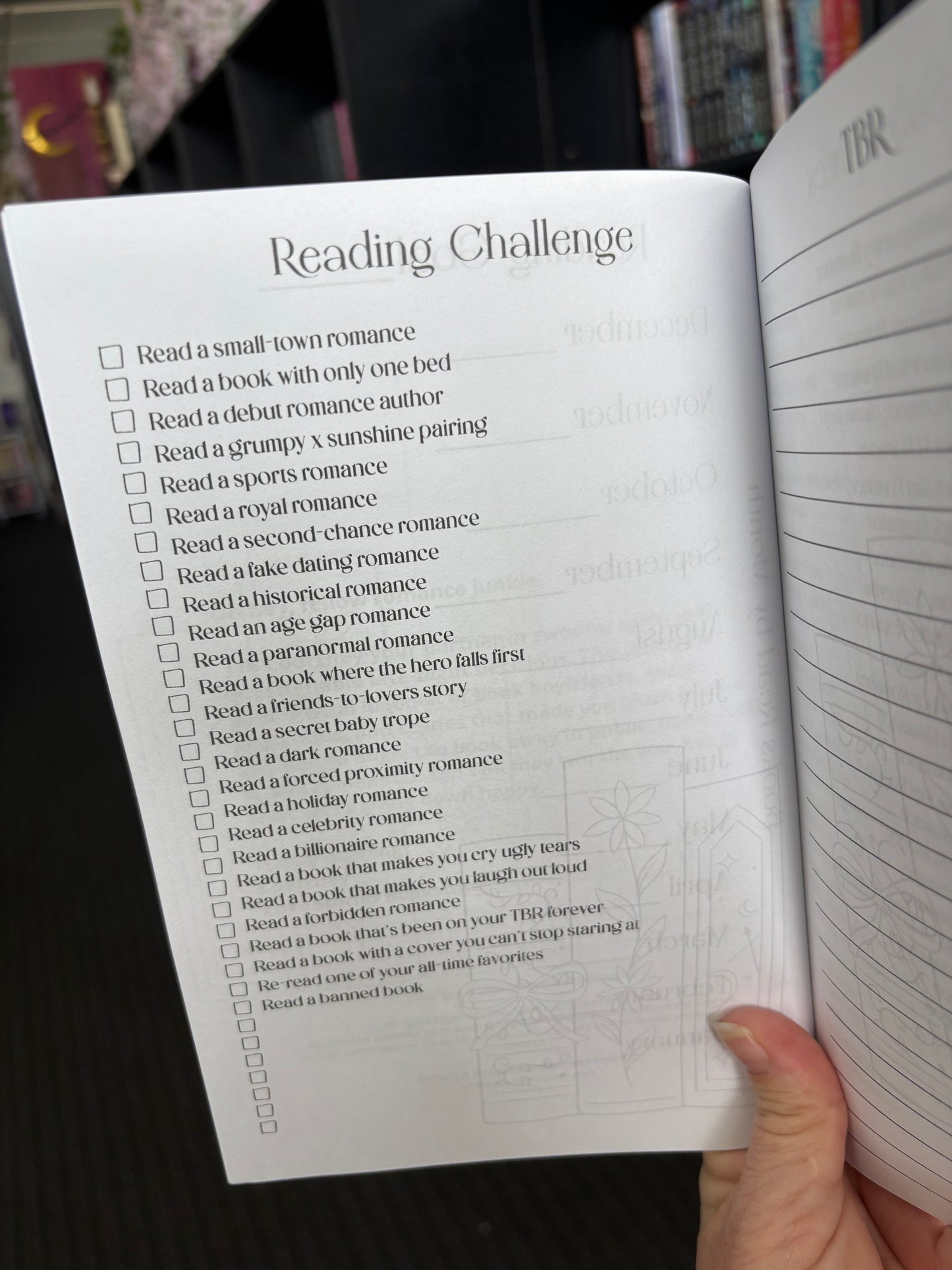 Romance Reading Journal