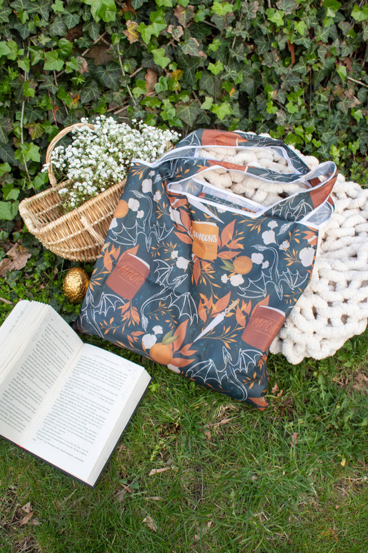 Dragons Grove | Reusable Bookish Foldable Grocery Tote Bag
