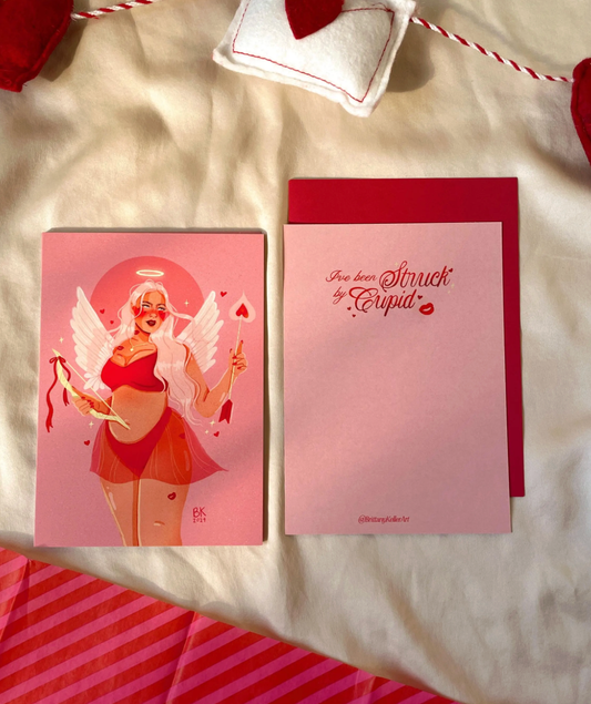 Curvy Cupid *Valentine's Post Card*