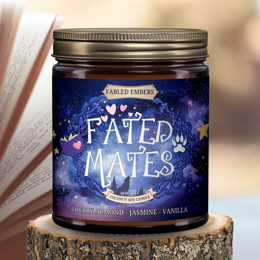 FATED MATES literary book trope 9oz Candle Coconut Soy
