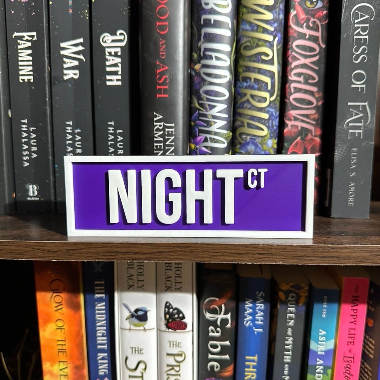 Night Court Street Sign | Bookshelf Decor