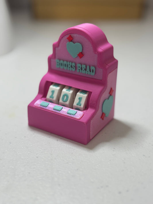 Slot Machine Themed Book Counter