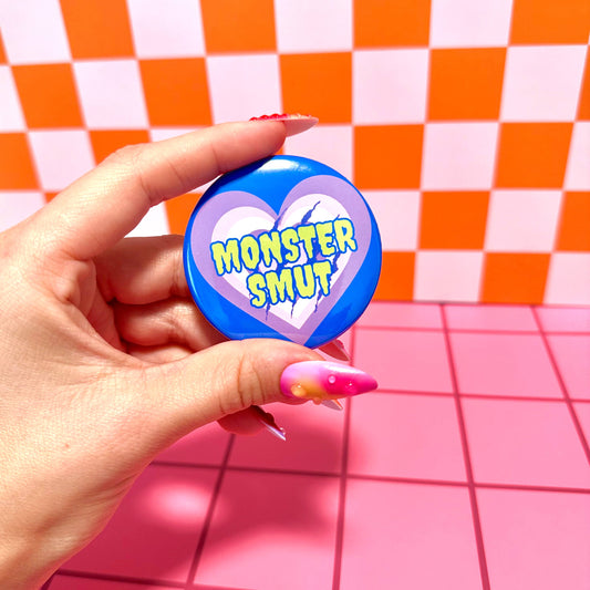 Bookish Monster Smut Books Button Pin Pinback Button