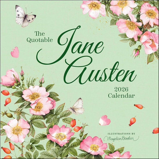 The Quotable Jane Austen 2026 Wall Calendar cover image