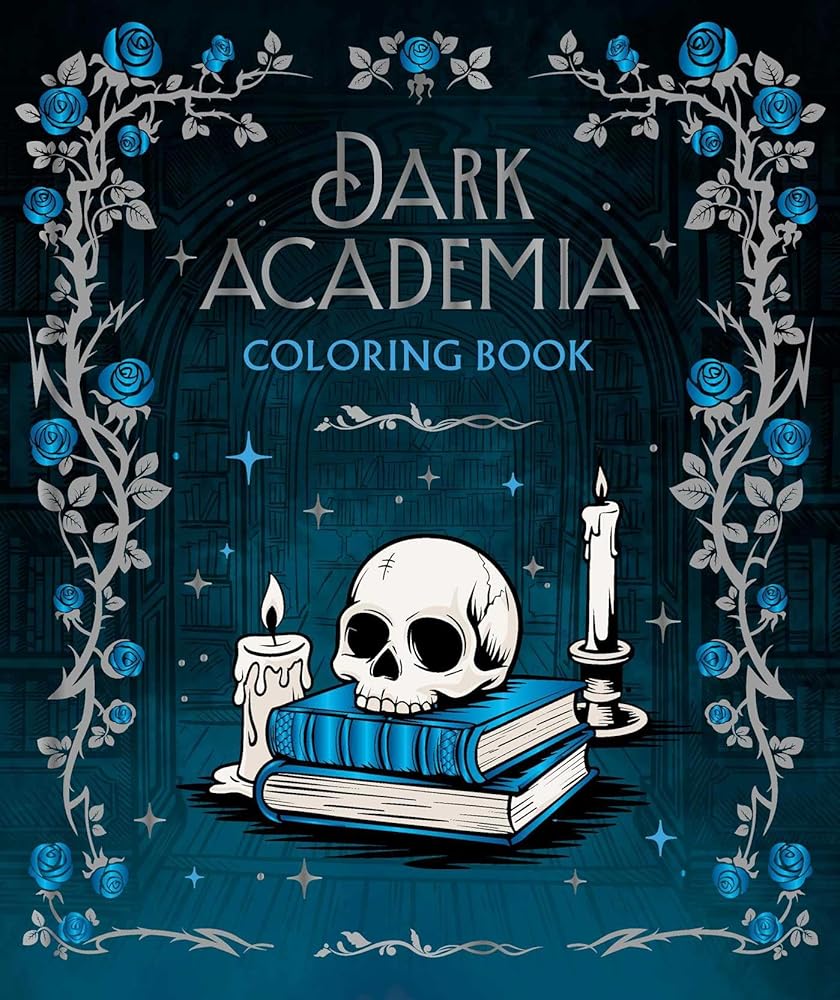 Dark Academia Coloring Book (Rockpool Coloring) cover image