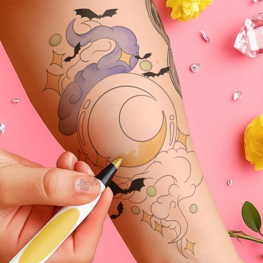 Temporary Tattoo - Crystal Moon