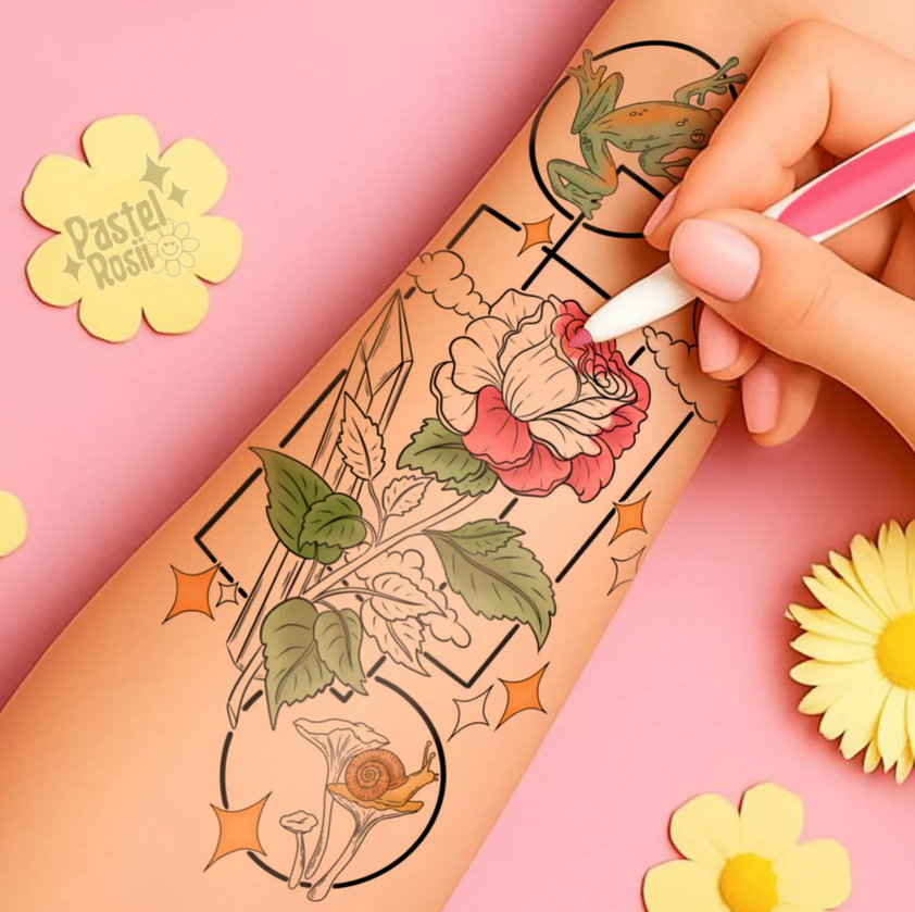Temporary Tattoo - Fantasy Garden