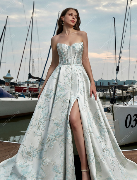Satin Sleeveless Aline Slit