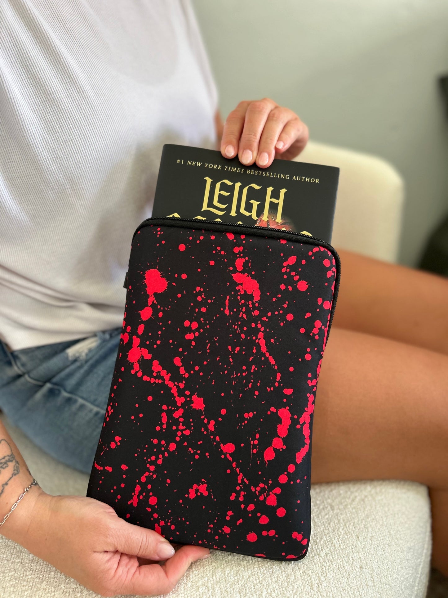 Blood Spatter Book Sleeve
