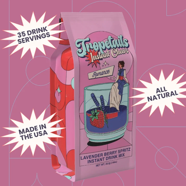 Tropetails - Romance Instant Drink Mix - Lavender Berry Spritz