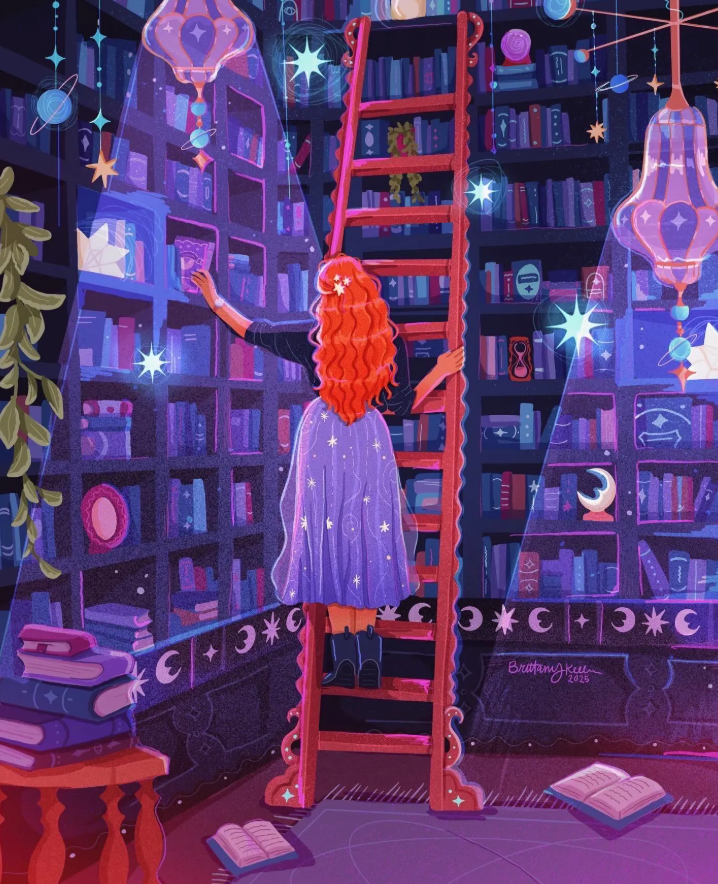 Celestial Library Print