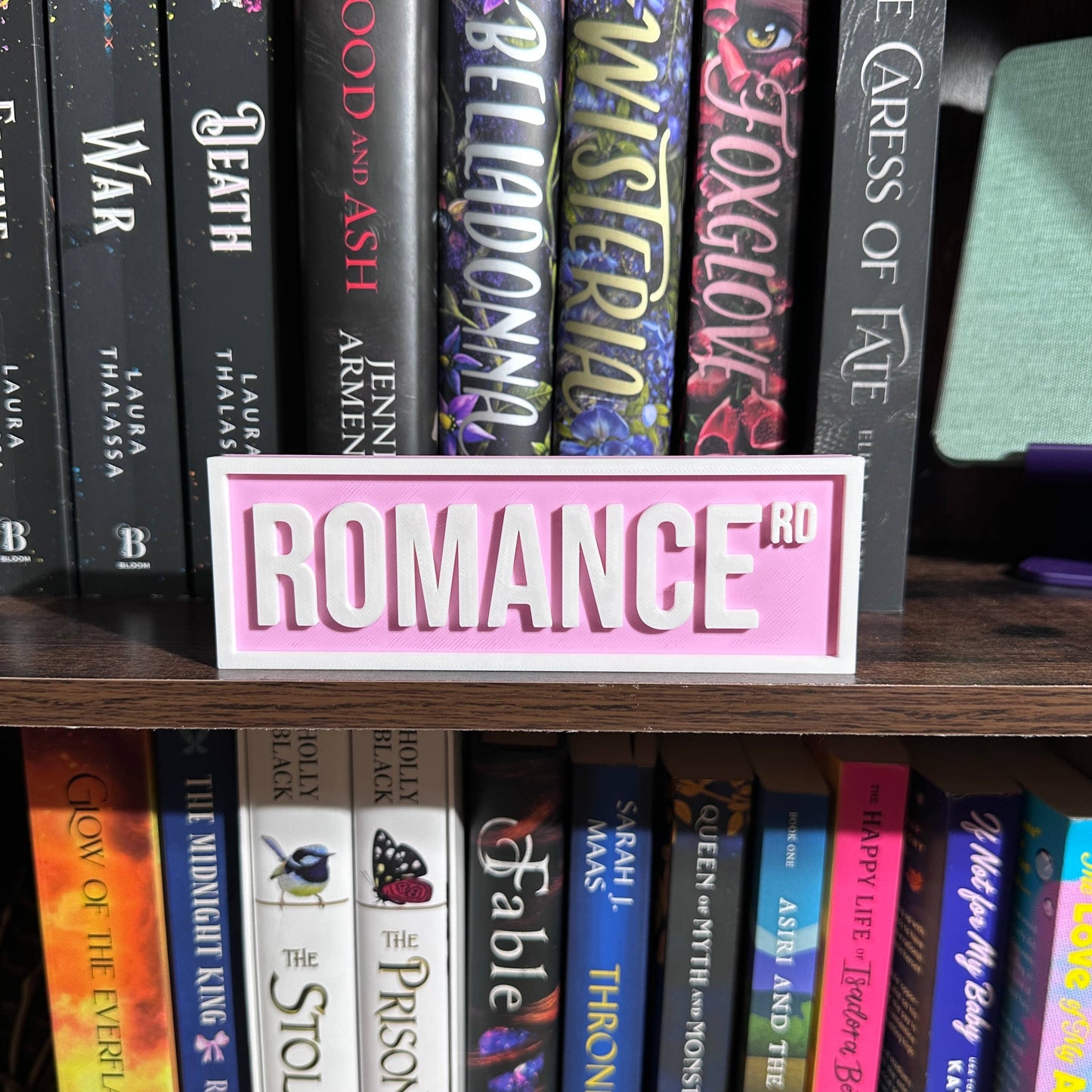 Romance Street Sign | Bookshelf Decor