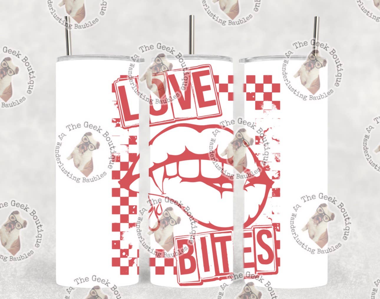 Simple Vampire Love Bites Horror Classic Halloween Tumbler