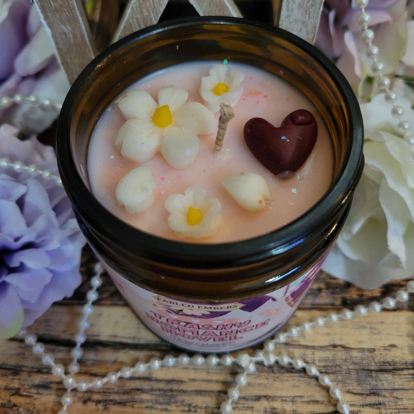 TRASHY ROMANCE NOVEL bookish 9oz Candle Coconut Soy