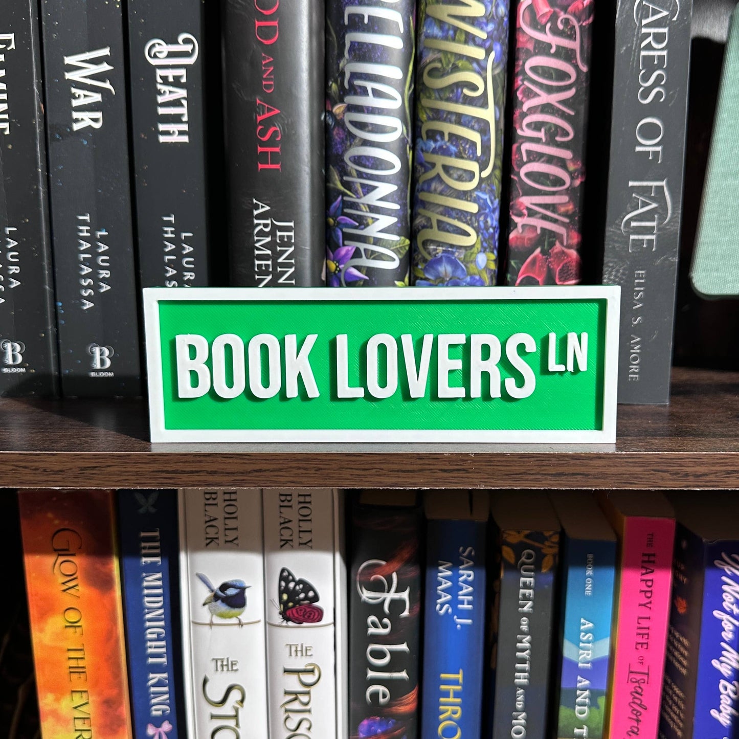 Book Lovers Street Sign | Bookshelf Decor