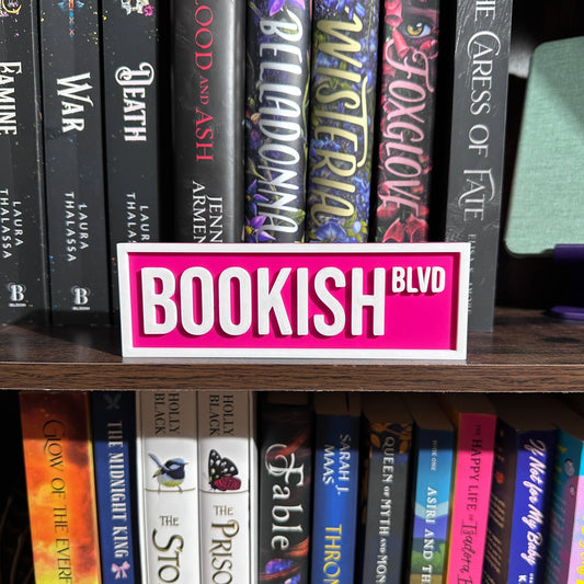 Bookish Street Sign | Bookshelf Decor