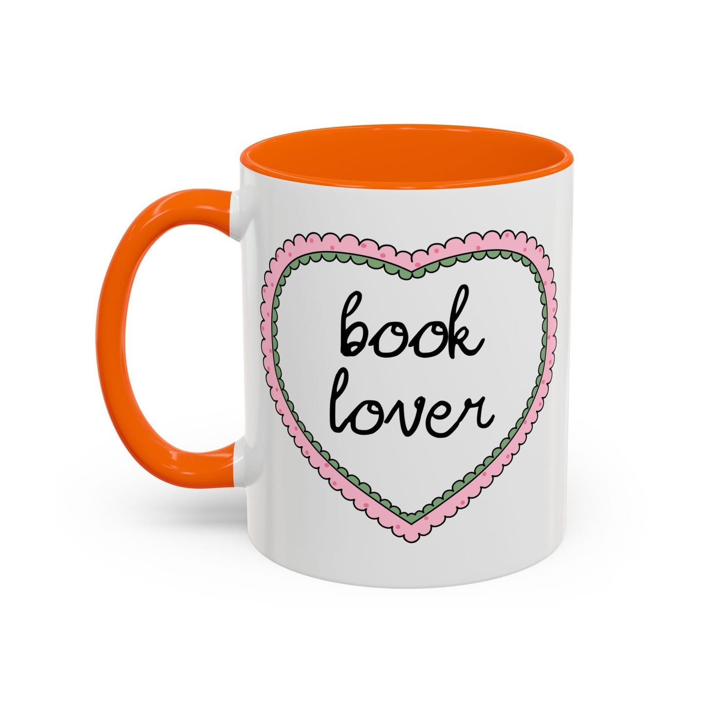 Book Lover Coffee Mug with Heart