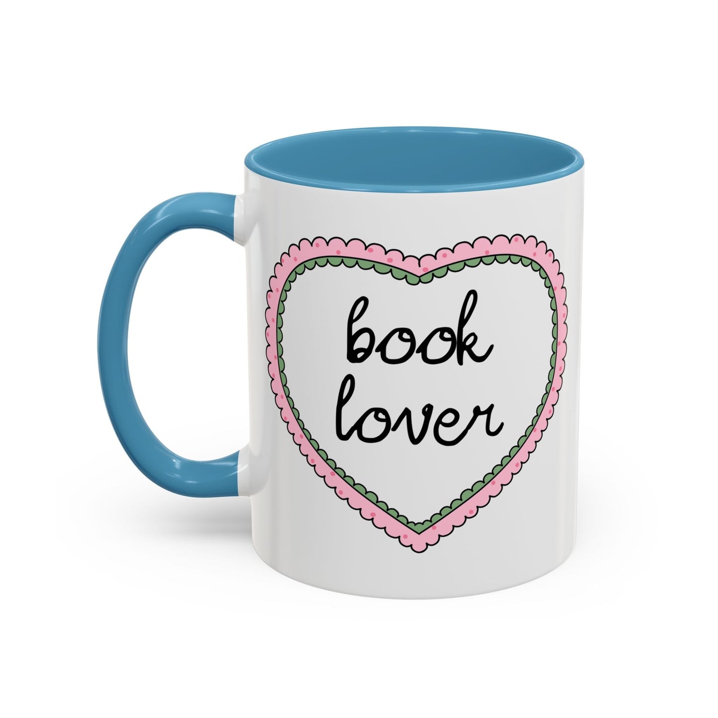Book Lover Coffee Mug with Heart
