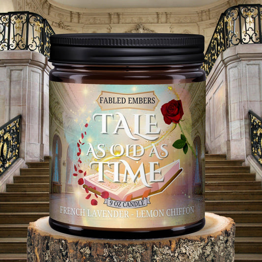 TALE AS OLD AS TIME fairy tale book 9oz Candle Coconut Soy
