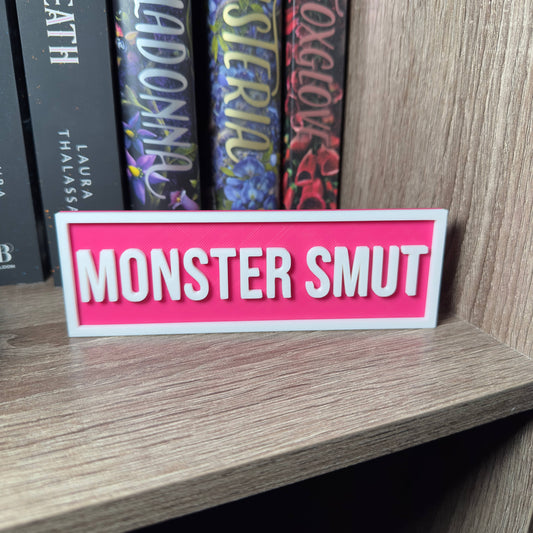 Monster Smut Street Sign | Bookshelf Decor