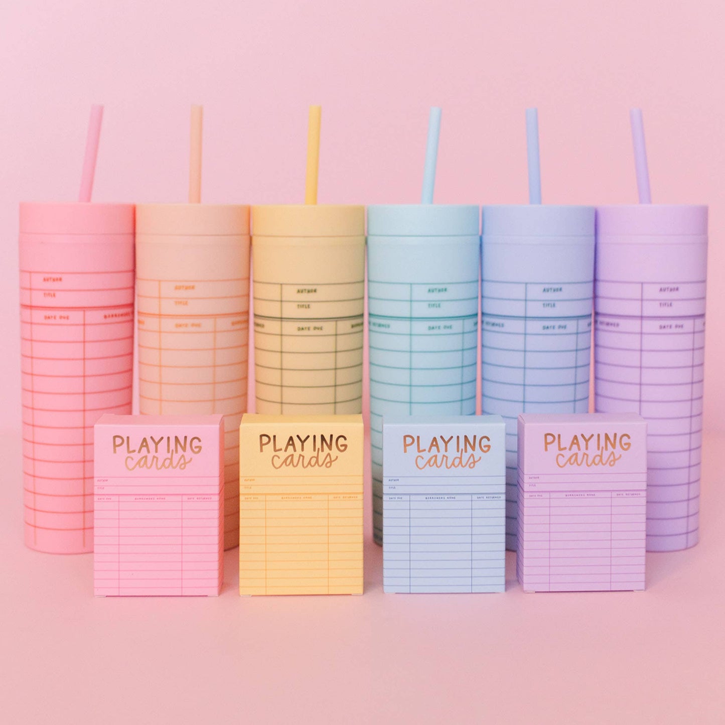 Sky Blue Library Card 16oz Tumbler