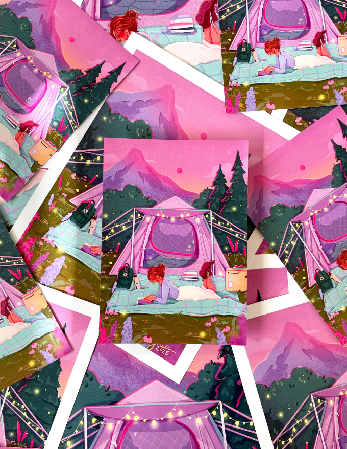 Wild and Reading Print