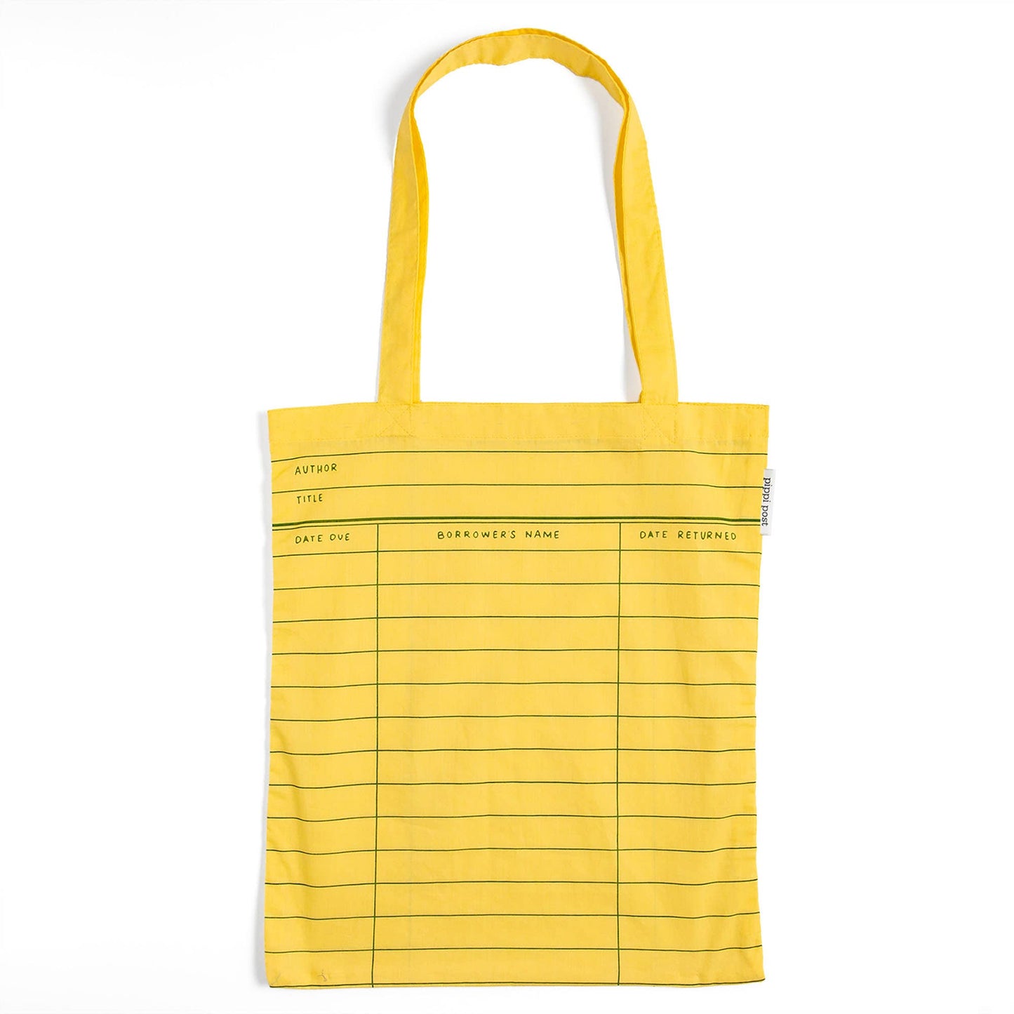 Yellow Library Card Lightweight Foldable Tote Bag