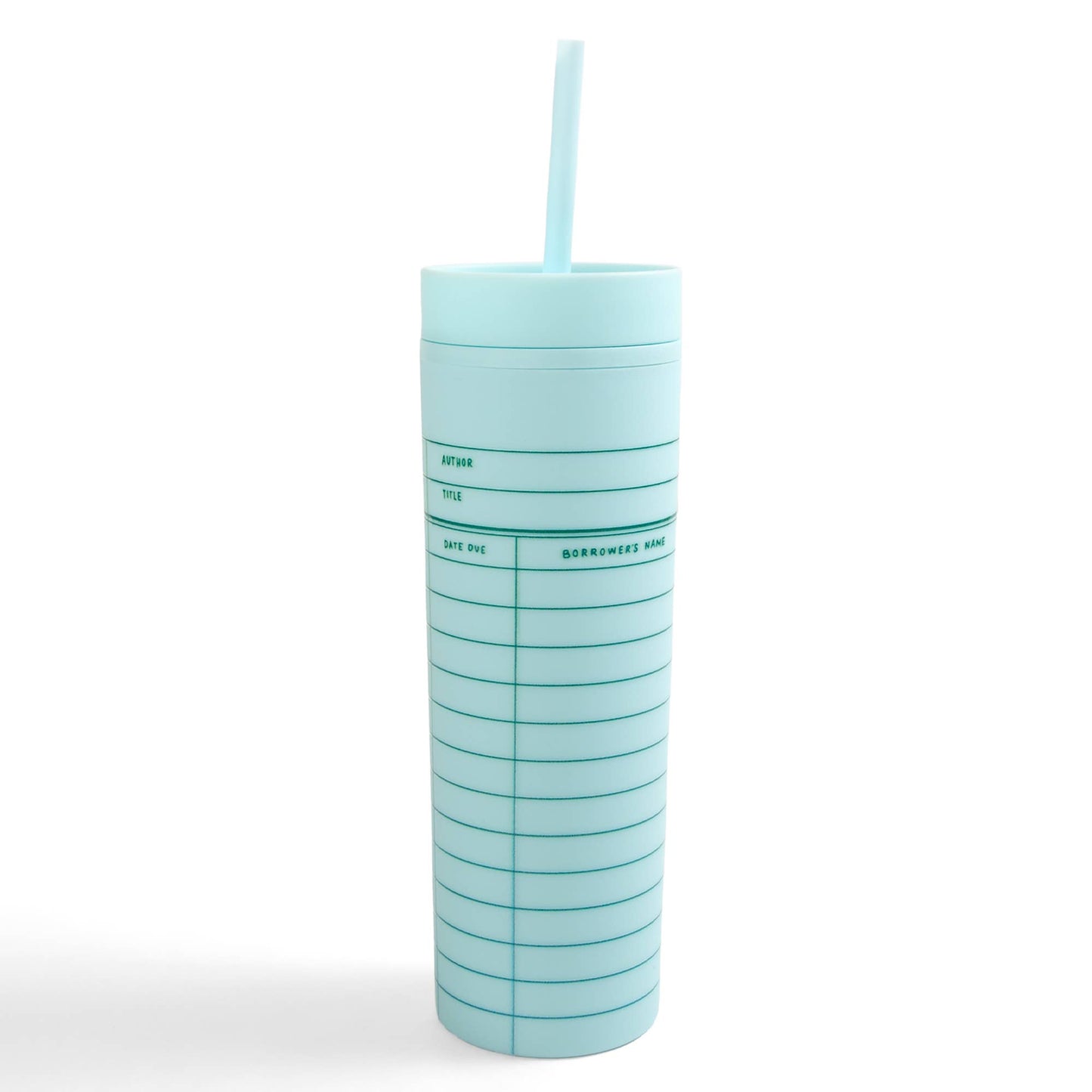 Sky Blue Library Card 16oz Tumbler