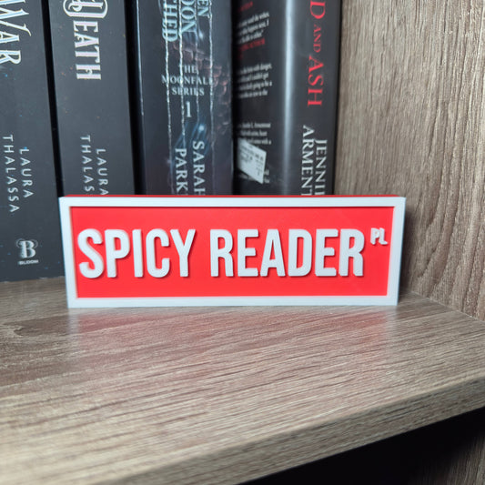 Spicy Reader Street Sign | Bookshelf Decor