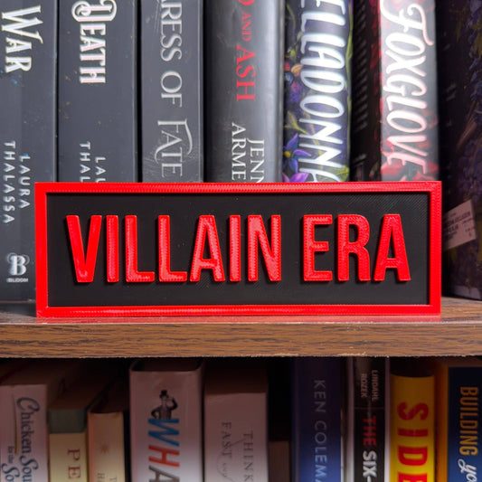 Villain Era Sign | Bookshelf Decor